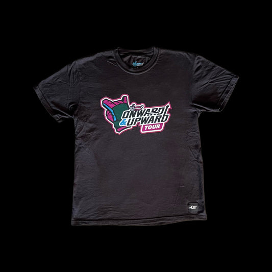2025 Black Tour Logo Tee