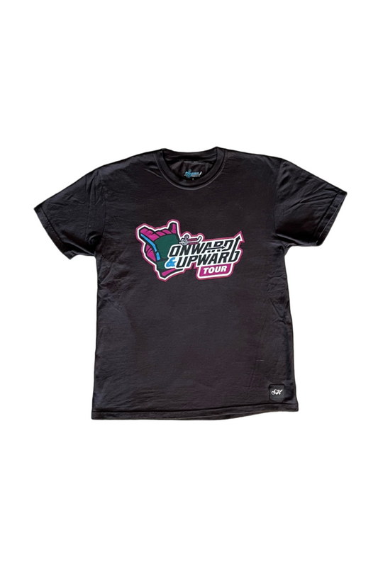 2025 Black Tour Logo Tee